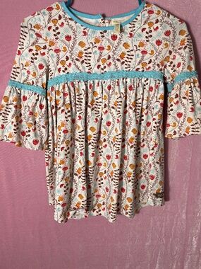 Matilda Jane sz 10 peasant floral tunic top
